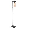 Vidrio Lampadaire Luminaires Steinhauer Noir, 1 lumière