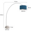 Solva Lampadaire Luminaires Steinhauer Acier brossé, 1 lumière