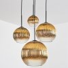 Koyoto Suspension, Boule lumineuse, Suspension Or, Clair, 4 lumières