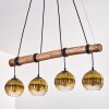 Koyoto Suspension, Boule lumineuse, Suspension Écru, Noir, 4 lumières