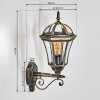 Lavajo Luminaire extérieur, Lampe murale d´extérieur Or, Noir, 1 lumière