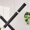 Pousseline Suspension, Suspension LED Noir, 1 lumière