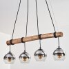 Koyoto Suspension, Boule lumineuse, Suspension Écru, Noir, 4 lumières