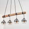 Koyoto Suspension, Boule lumineuse, Suspension Écru, Noir, 4 lumières