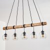 Koyoto Suspension, Boule lumineuse, Suspension Écru, Noir, 5 lumières