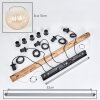 Koyoto Suspension, Boule lumineuse, Suspension Écru, Noir, 5 lumières