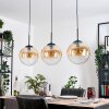 Gastor Suspension, Boule lumineuse, Suspension Ambre, Clair, 3 lumières