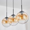 Gastor Suspension, Boule lumineuse, Suspension Ambre, Clair, 3 lumières