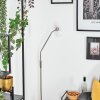 Warga Boule lumineuse, Lampadaire Nickel mat, 1 lumière