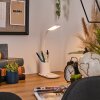 Debelmose Lampe de bureau, Lampe à poser LED Blanc, 1 lumière