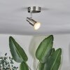 Gropptorp Plafonnier, Spot de plafond Luminaires Trio LED Nickel mat, 1 lumière