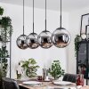 Gastor Suspension, Boule lumineuse, Suspension Chrome, Fumé, 4 lumières