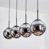 Gastor Suspension, Boule lumineuse, Suspension Chrome, Fumé, 4 lumières