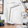 Vringelby Lampe de bureau, Lampe à poser, Liseuse LED Argenté, Blanc, 1 lumière