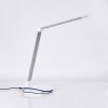 Vringelby Lampe de bureau, Lampe à poser, Liseuse LED Argenté, Blanc, 1 lumière