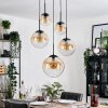 Gastor Suspension, Boule lumineuse, Suspension Ambre, Clair, 5 lumières