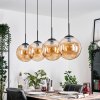 Gastor Suspension, Boule lumineuse, Suspension Ambre, 4 lumières