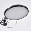 Aldeias Lampe de bureau, Lampe à poser, Liseuse LED Noir, Argenté, 1 lumière