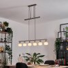 Warga Suspension, Boule lumineuse, Suspension LED Nickel mat, 6 lumières