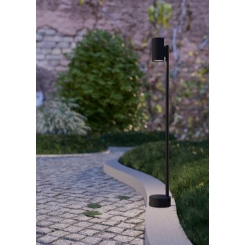 IZZALINI Lampadaire d\'extérieur Luminaires Eglo LED Noir, 1 lumière