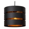 ROSAS Suspension Luminaires Lucide Noir, 3 lumières