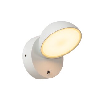 FINN Lampe murale d´extérieur Luminaires Lucide LED Blanc, 1 lumière, Détecteur de mouvement