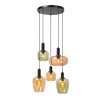 ILONA Suspension Luminaires Lucide Noir, 5 lumières