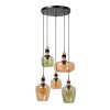 ILONA Suspension Luminaires Lucide Noir, 5 lumières