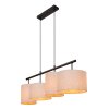 MAYA Suspension Luminaires Lucide Noir, 4 lumières