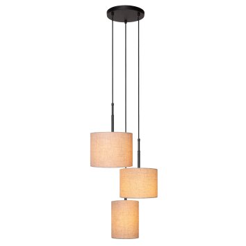 MAYA Suspension Luminaires Lucide Noir, 3 lumières