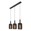 RAFAL Suspension Luminaires Lucide Noir, 3 lumières