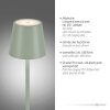 EURIA Lampadaire Luminaires Leuchten Direkt LED Vert, 1 lumière