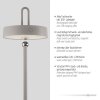 AMAG Lampe à poser Luminaires Leuchten Direkt LED Gris, 1 lumière