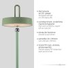 AMAG Lampe à poser Luminaires Leuchten Direkt LED Vert, 1 lumière