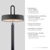 AMAG Lampadaire Luminaires Leuchten Direkt LED Noir, 1 lumière