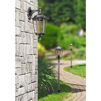 Arrach Applique murale Luminaires LCD Noir, Argenté, 1 lumière