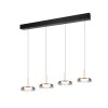 Celeste Suspension Luminaires Trio LED Noir, 1 lumière