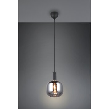 Diva Suspension Luminaires Trio Noir, 1 lumière