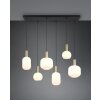 Diva Suspension Luminaires Trio Laiton, 6 lumières