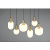 Diva Suspension Luminaires Trio Laiton, 6 lumières