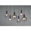 Diva Suspension Luminaires Trio Noir, 6 lumières