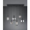 Diva Suspension Luminaires Trio Noir, 6 lumières