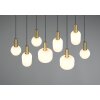 Diva Suspension Luminaires Trio Laiton, 8 lumières