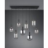 Diva Suspension Luminaires Trio Noir, 8 lumières