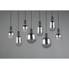 Diva Suspension Luminaires Trio Noir, 8 lumières