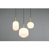 Diva Suspension Luminaires Trio Laiton, 3 lumières