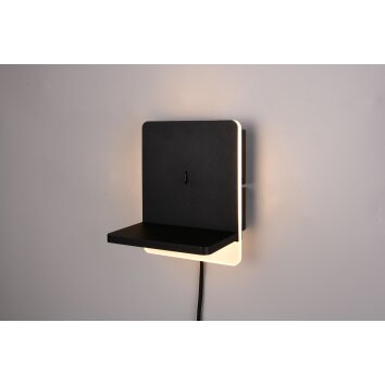 Fairfield Applique murale Luminaires Trio LED Noir, 1 lumière