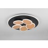 Mandala Plafonnier Luminaires Trio LED Noir doré, 1 lumière, Télécommandes