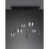 Mataro Suspension Luminaires Trio Noir, 8 lumières