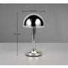 Mendorez Lampe à poser Luminaires Reality LED Chrome, 1 lumière